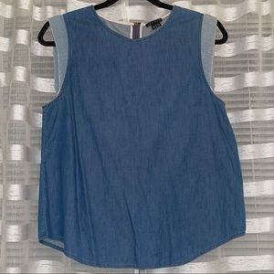 Denim Theory Sleeveless Blouse